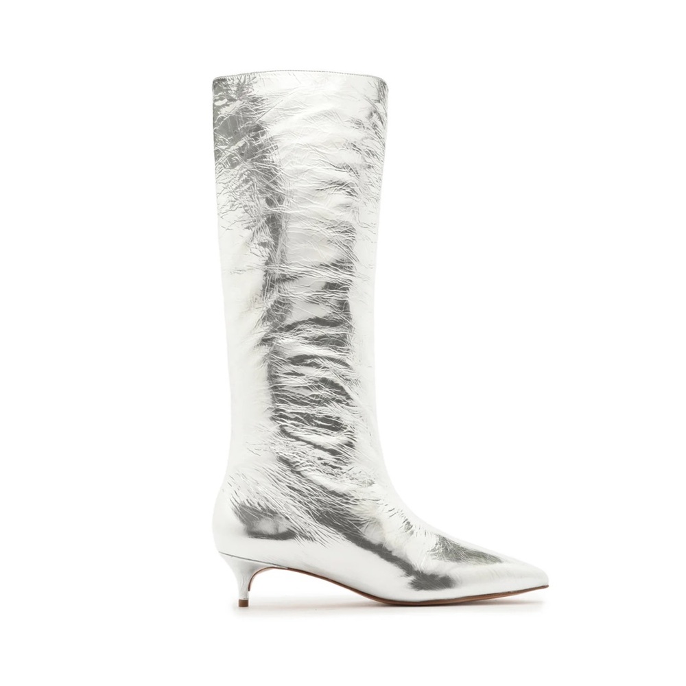 NWT Metallic Leather Boot